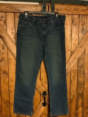 Faded Glory Dark Blue Straight-Leg Jeans